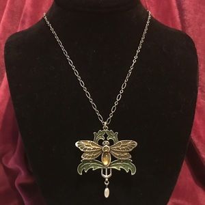 Enamel Moth Necklace🌿